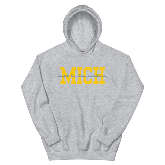 University of Michigan Yellow "Hail" Unisex Hoodie